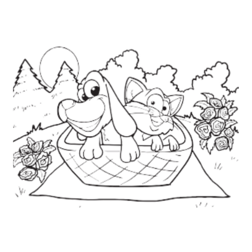 Tela para Pintura Riscada 30x40cm Pets no Cestinho Art & Hobby - 2