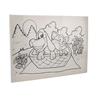 Tela para Pintura Riscada 30x40cm Pets no Cestinho Art & Hobby - 1