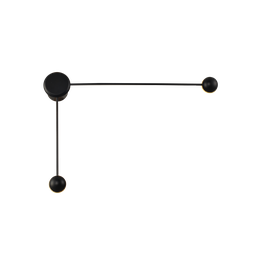 Arandela Led Compass Duo Preto Fosco 10w 2700k Branco Quente Bivolt Avant - 2