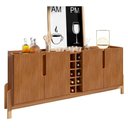 Ver imagem 1 de Buffet Solar 2 Portas com Adega 2 Prateleiras MDP-MDF 190cm Cedro Casa D Móveis