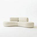 Ver imagem 2 de Sofá Orgânico Módulo Curvo Savana Boucle Bege - Montanari's Decor