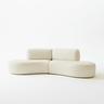 Sofá Orgânico Módulo Curvo Savana Boucle Bege - Montanari's Decor - 2
