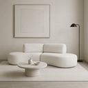 Ver imagem 1 de Sofá Orgânico Módulo Curvo Savana Boucle Bege - Montanari's Decor