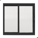 Ver imagem 1 de Janela de Alumínio de Correr Lateral 2 Folhas Móveis 60 X 60 Cor Preta