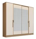 Ver imagem 1 de ROUPEIRO HERVAL PH 1733 - COR CEDRO + OFF WHITE - COM ESPELHO