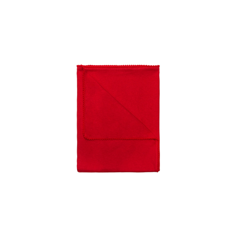 Manta Cueiro Bebê Malha com Pompom 70x80cm: Vermelho