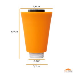 Bico Arejador Duplo Jato Cone Laranja Para Torneira Gourmet - 5