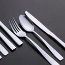 Ver imagem 4 de Conjunto 12 Colheres de Mesa Aço Inox 20,5cm Pisa Wolff Talheres Mesa Posta Sopas Caldos Refeiçõ