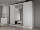 Ver imagem 1 de Guarda-Roupa Diamond 6 Gavetas com 1 Porta Espelhada Neve Novo Horizonte