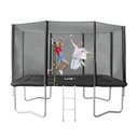 Ver imagem 3 de Cama Elástica Trampolim Pula Pula Retangular Premium Preto 213 cm X 305 cm Vg +