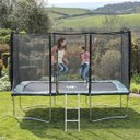 Ver imagem 6 de Cama Elástica Trampolim Pula Pula Retangular Premium Preto 213 cm X 305 cm Vg +