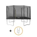 Ver imagem 5 de Cama Elástica Trampolim Pula Pula Retangular Premium Preto 213 cm X 305 cm Vg +
