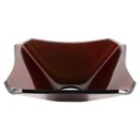 Ver imagem 3 de Gabinete de Vidro 40cm para Banheiro Cuba Chanfrada Marrom - Dahora