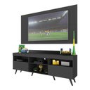 Ver imagem 2 de Rack c/ Painel TV 65" Retrô Holanda Multimóveis BR3133 Preto