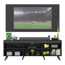 Ver imagem 5 de Rack c/ Painel TV 65" Retrô Holanda Multimóveis BR3133 Preto