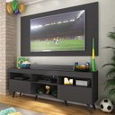 Ver imagem 1 de Rack c/ Painel TV 65" Retrô Holanda Multimóveis BR3133 Preto