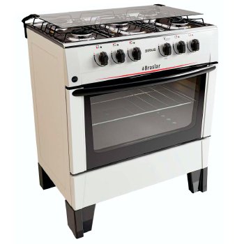 Fogão 5 Bocas Braslar Sirius Plus Branco - Bivolt