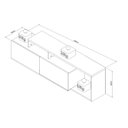 Ver imagem 3 de Rack para TVs até 50 Polegadas 2 Porta 3 Nichos Linea