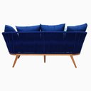 Ver imagem 2 de Sofá 3 Lugares em Corda Náutica e Alumínio e Pés de Madeira - Trama Moveis