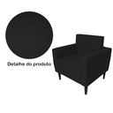 Ver imagem 3 de Jogo 2 Poltronas Estofadas Para Escritório Leticia Slim Suede Preto - LM DECOR