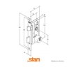 Fechadura Espelhada Inox - Stam Tetra 1800/21 - 3