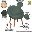 Ver imagem 2 de Kit 2 Poltronas Resistente para Sala de Espera Tecido Veludo Confortável Reforçada