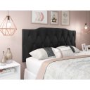 Ver imagem 1 de Cabeceira Suspensa Marca Bigsono Nicole Preto Casal 1.40 X 0,55 X 0,05