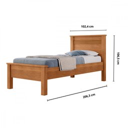 Cama de Solteiro 88 Barcelona Cinamomo Conquista - 3