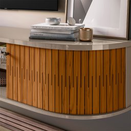 Rack Suspenso Algarve Tvs até 75” Fendi Naturale 289133 Madetec - 3