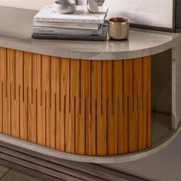 Rack Suspenso Algarve Tvs até 75” Fendi Naturale 289133 Madetec - 4