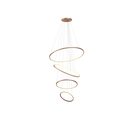 Ver imagem 1 de Lustre Pendente Anel de Led Hoop 4 Argolas Aros em Alumínio 122W