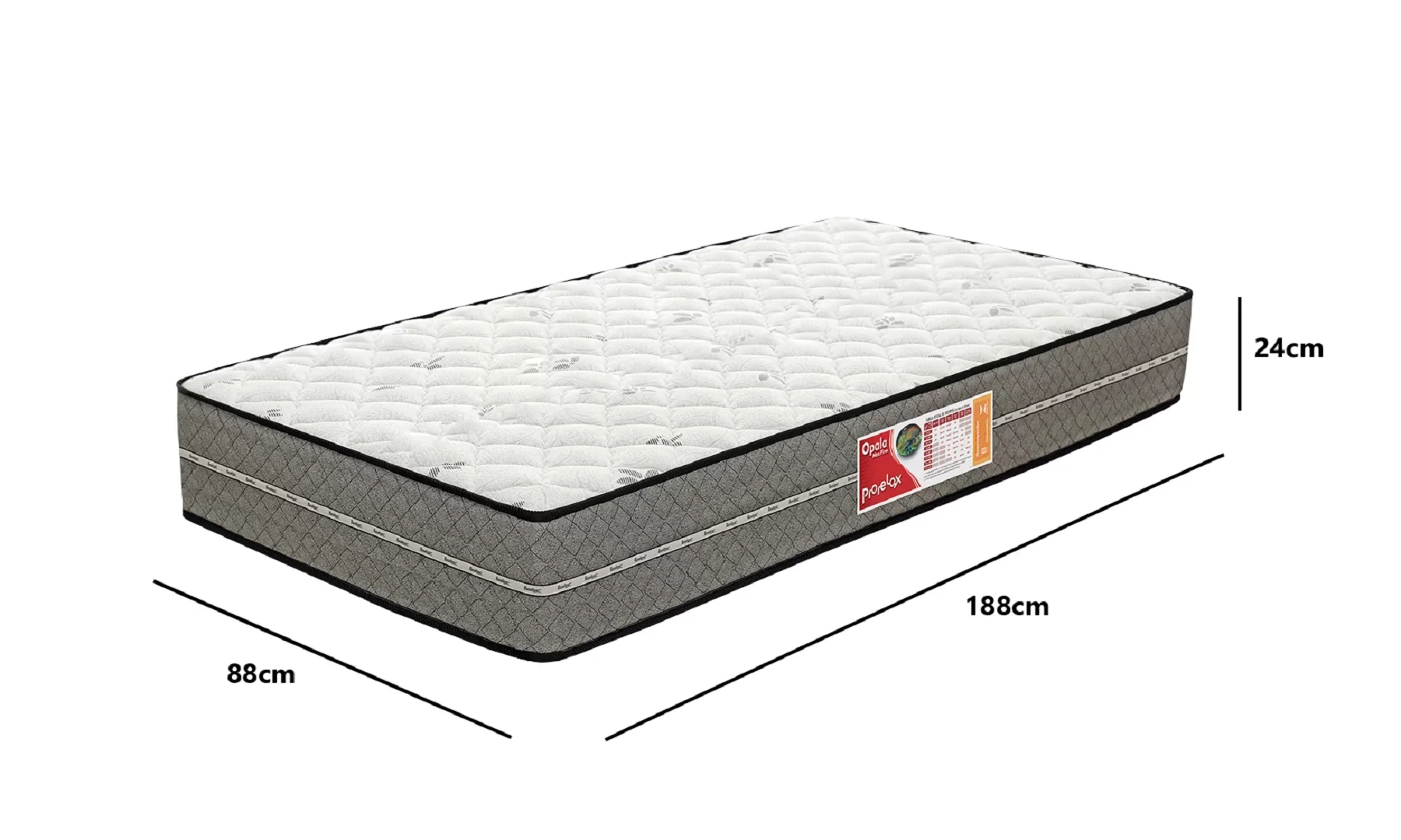 Colchão  Solteiro  D 50 Opala Max Firm 24X 188X 88 cm - 2