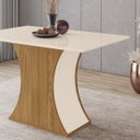 Ver imagem 6 de Mesa de Jantar 4 Lugares 120cm - Luiza - Nature / Off White