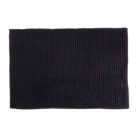 Tapete de Banheiro Chenille Preto 60x40cm - Uzoo Tapete Chenille 60x40cm Preto