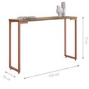 Ver imagem 3 de Aparador Entrada 120cm Estilo Industrial - Castanho Cobre