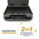 Ver imagem 2 de Grill e Sanduicheira Britânia 2 em 1 750W BGR24A - 127V