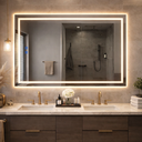 Ver imagem 5 de Espelho Led Banheiro de Parede Touch 3 Cores de Luz com Desembaçador Display Digital 80x60 Cm Bivolt