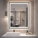 Ver imagem 2 de Espelho Led Banheiro de Parede Touch 3 Cores de Luz com Desembaçador Display Digital 80x60 Cm Bivolt