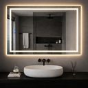 Ver imagem 5 de Espelho LED Banheiro de Parede Touch 3 Cores de Luz com Desembaçador Display Digital 80x60 cm Bivolt