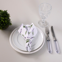 Ver imagem 2 de Kit 2 Guardanapos de Tecido Microfibra Estampado 35 X 35cm Lavanda
