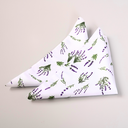 Ver imagem 4 de Kit 2 Guardanapos de Tecido Microfibra Estampado 35 X 35cm Lavanda