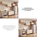 Ver imagem 2 de Cozinha Modulada Juliana 100% MDF Móveis Home | 06 Portas + 03 Gavetas