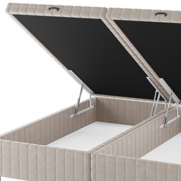 Base Box Bau King Size Ravena (43x193x203cm) Turkey Creme - Casa Giulia - 2