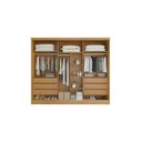 Ver imagem 2 de Guarda-roupa 1 Portas Espelhada Mdf 6 Gavetas - Bergamo-nature/off - Bianchi Móveis