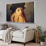 Quadro Leonardo Da Vinci Auto Retrato:120x80 cm/BORDA INFINITA - 2