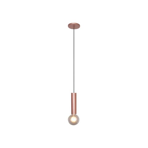 Luminária Pendente Slim Peq 1 Lamp E27 Rosê - 3111 Peq Rse