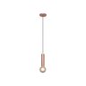 Luminária Pendente Slim Peq 1 Lamp E27 Rosê - 3111 Peq Rse - 1