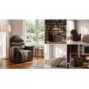 Ver imagem 4 de Poltrona Hospitalar Reclinável do Papai com Encosto para Descanso Corano Marrom