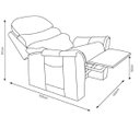 Ver imagem 2 de Poltrona Hospitalar Reclinável do Papai com Encosto para Descanso Corano Marrom