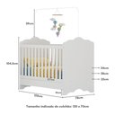 Ver imagem 7 de Berço Americano 3 em 1 para Colchão 70x130cm Quindim Multimóveis Bb0536pa Branco
